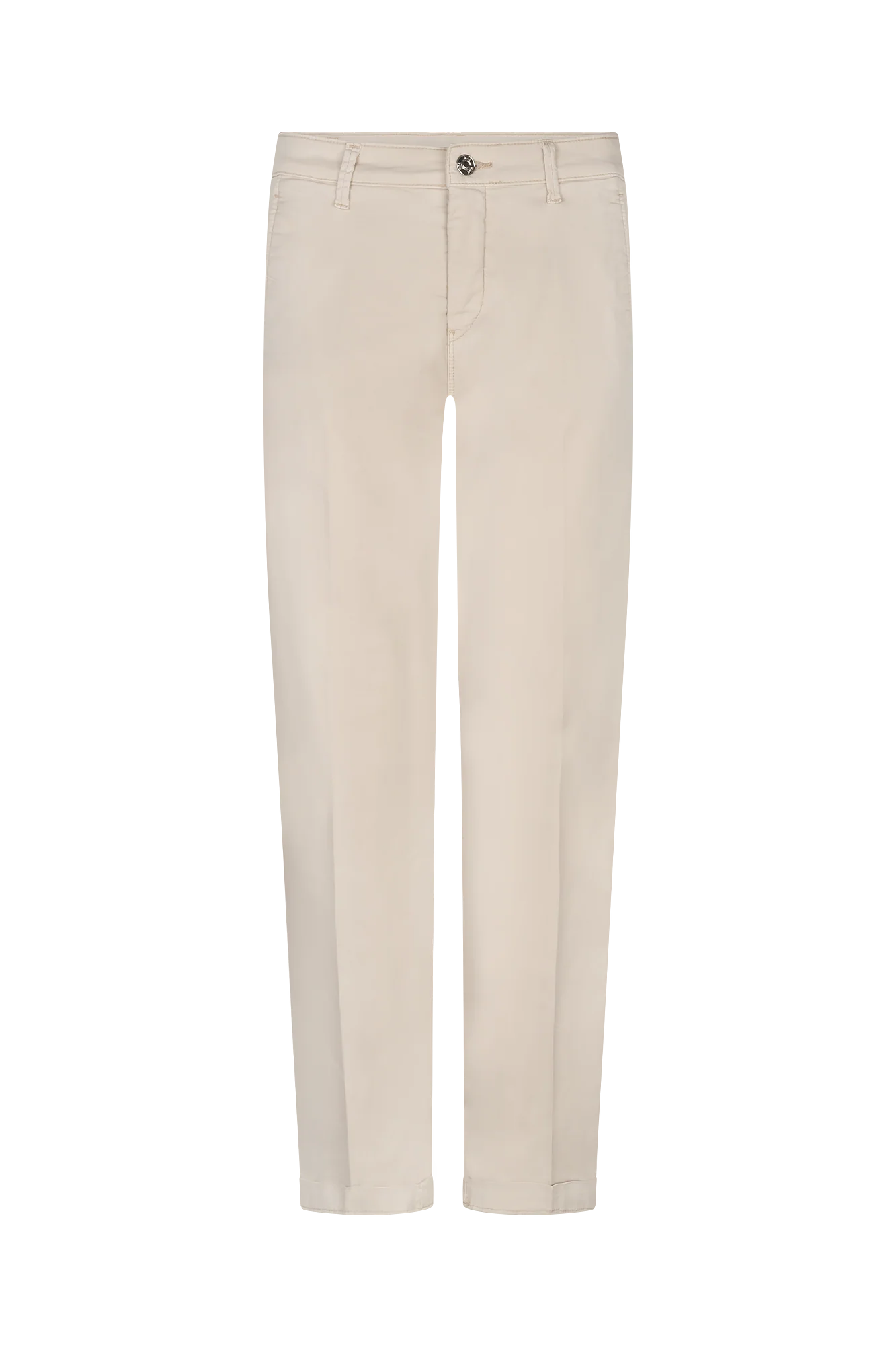 Chino Turn Up Broek Ivoor