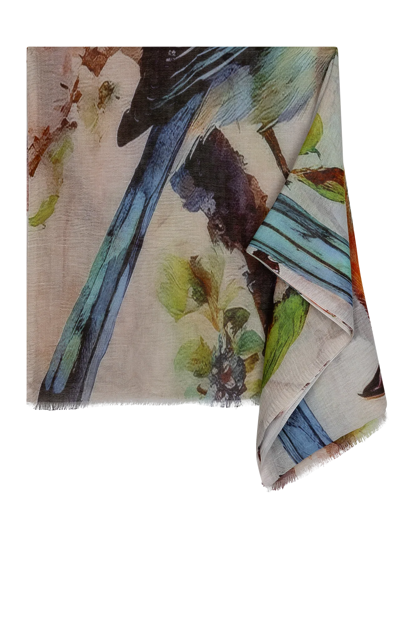 Giada Shawl Blauw Print