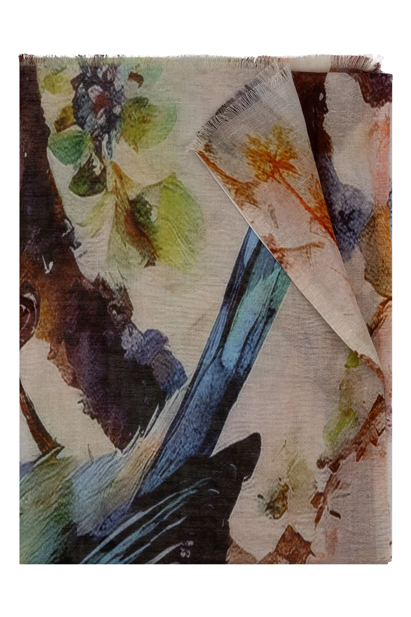 Giada Shawl Blauw Print - Image 2