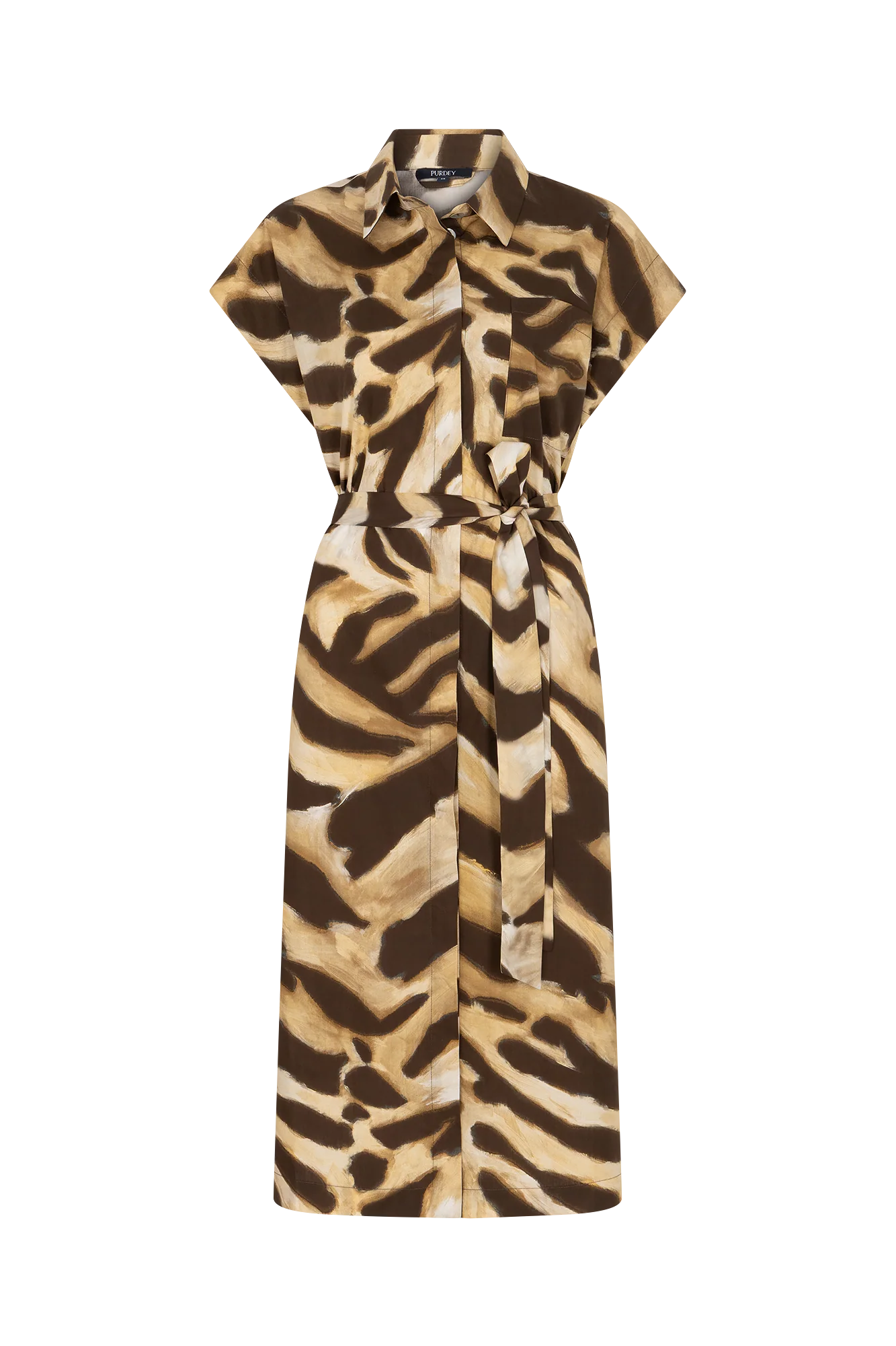 Marjolijn Jurk Bruin Print