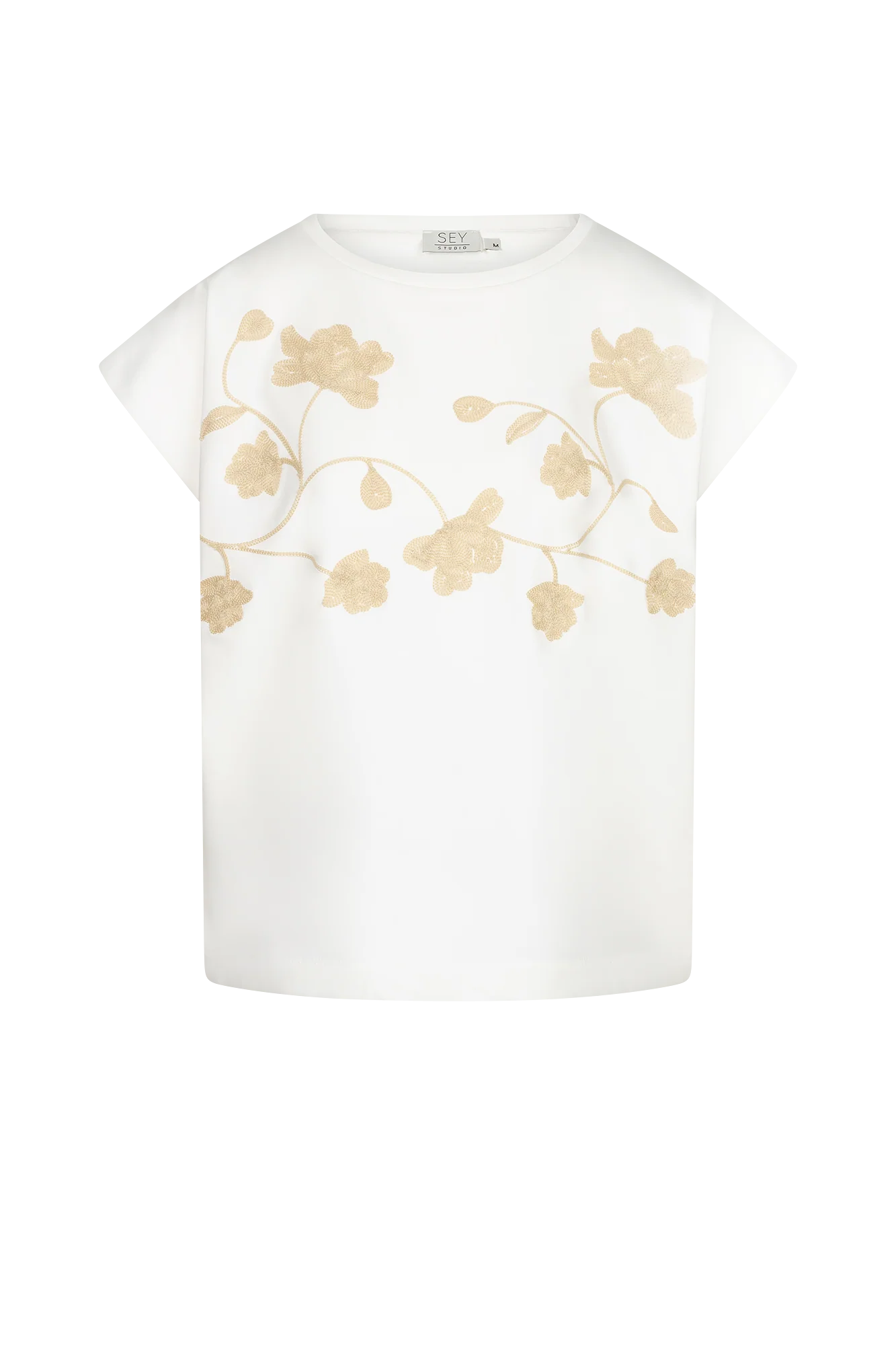 Olana Top Off-white Print