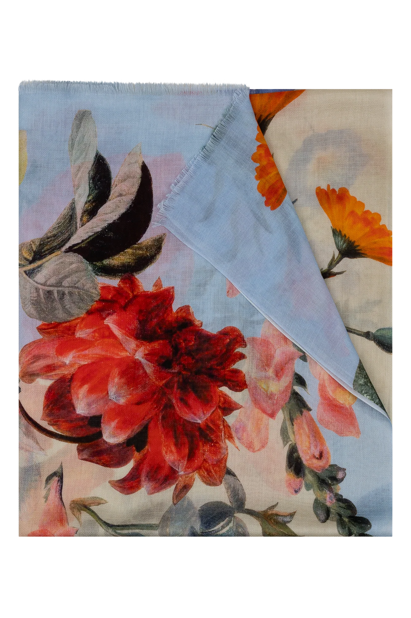 Gwen Shawl Licht Blauw Print - Image 2