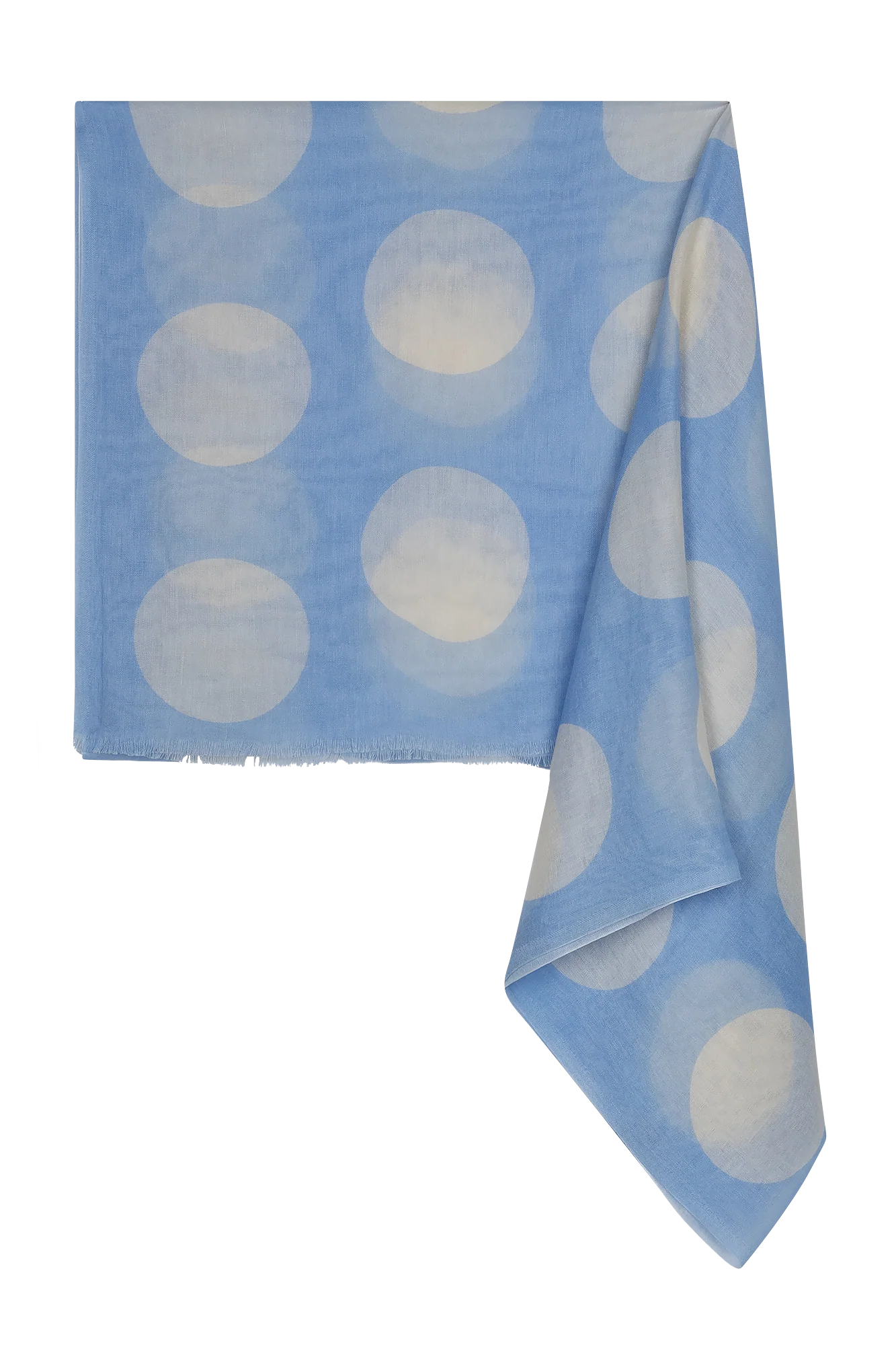 Ginny Shawl Licht Blauw Print