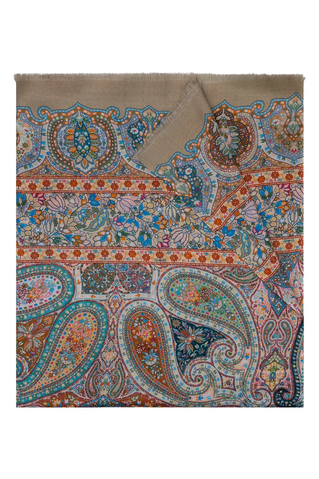 Gina Shawl Off-white Print - Image 2