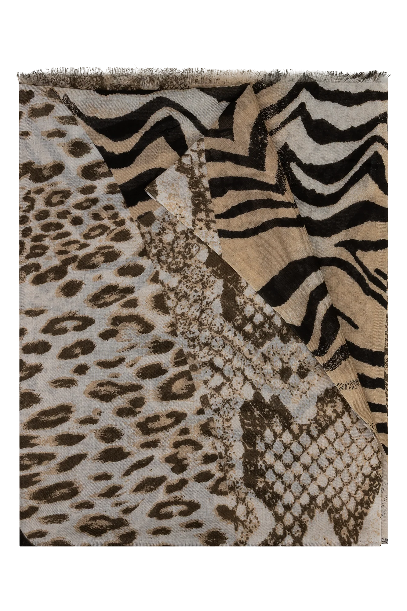 Gitta Shawl Zand Print - Image 2